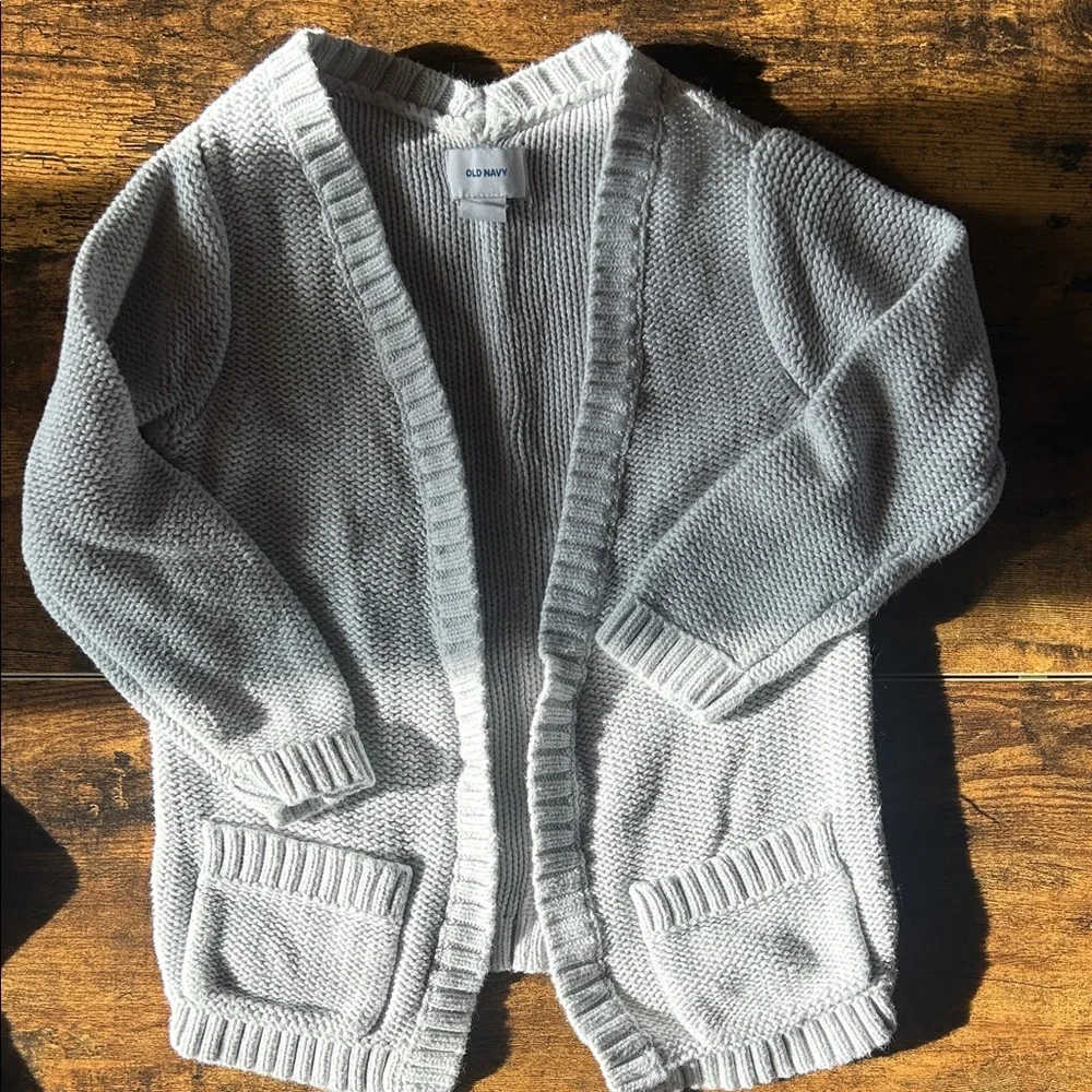 Old Navy Black and Gray Kid's Cardigan Duo - Picture 2 of 5